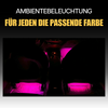 Ambientebeleuchtung für alle Autos in vielen verschiedenen Farben. Im Bild zu sehen ist die Farbe Pink.